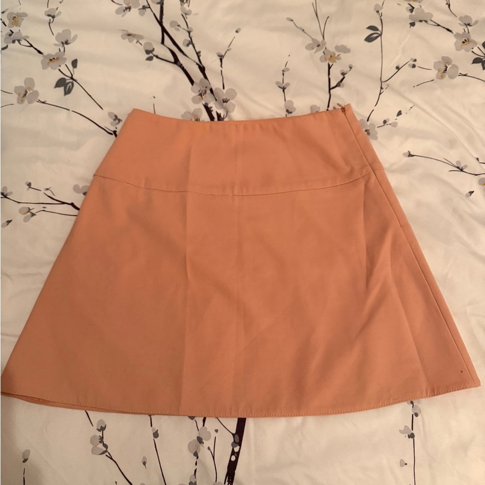RED VALENTINO Baby Pink Salmon Mini Skirt